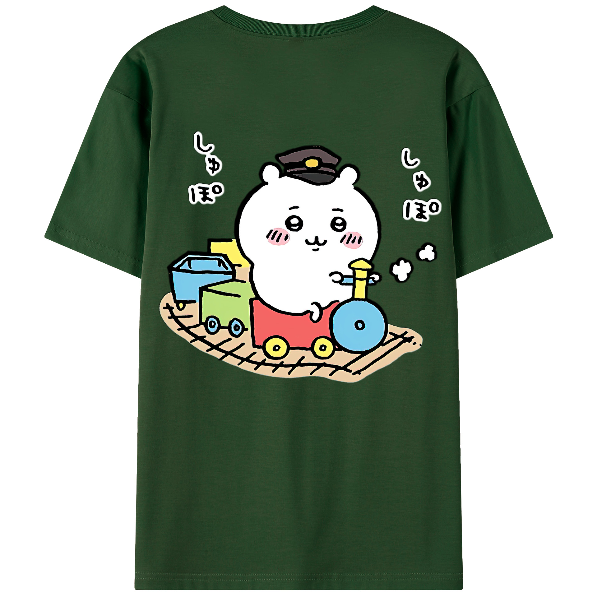 （画像用） ちいかわ ちいかわ Chii-kawa chiikawa 綿100％半袖Tシャツ（背面プリント）
